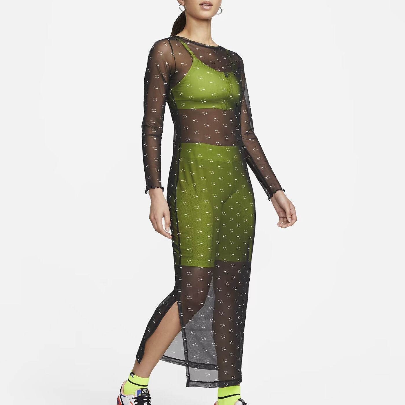 Сукня Nike Air Printed Mesh Long-Sleeve DV8249-010
