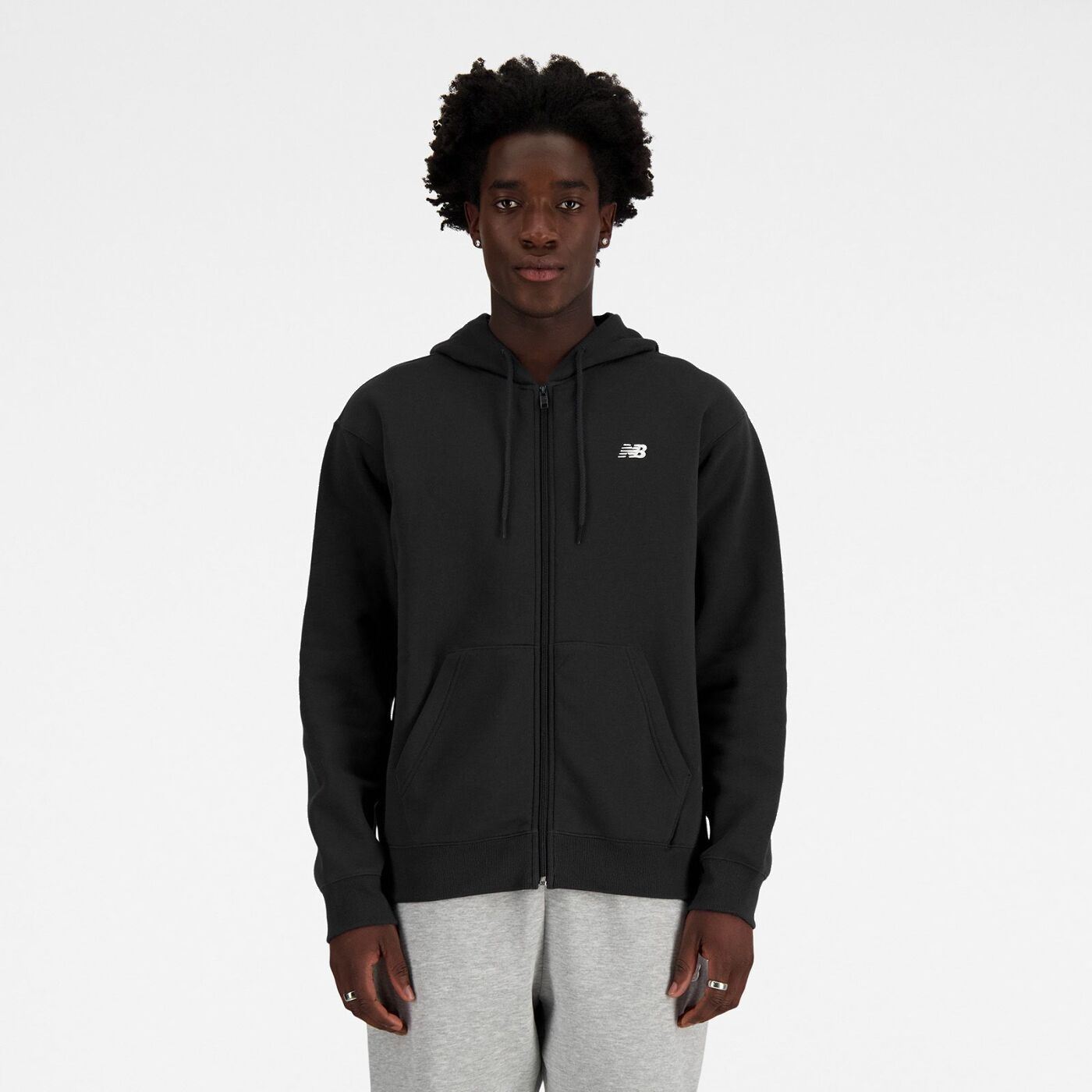 Кофта New Balance Sport Essentials Full Zip MJ41502BK