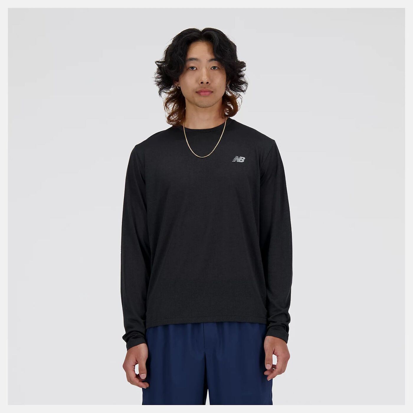 Футболка New Balance Performance Long Sleeve MT41256BK